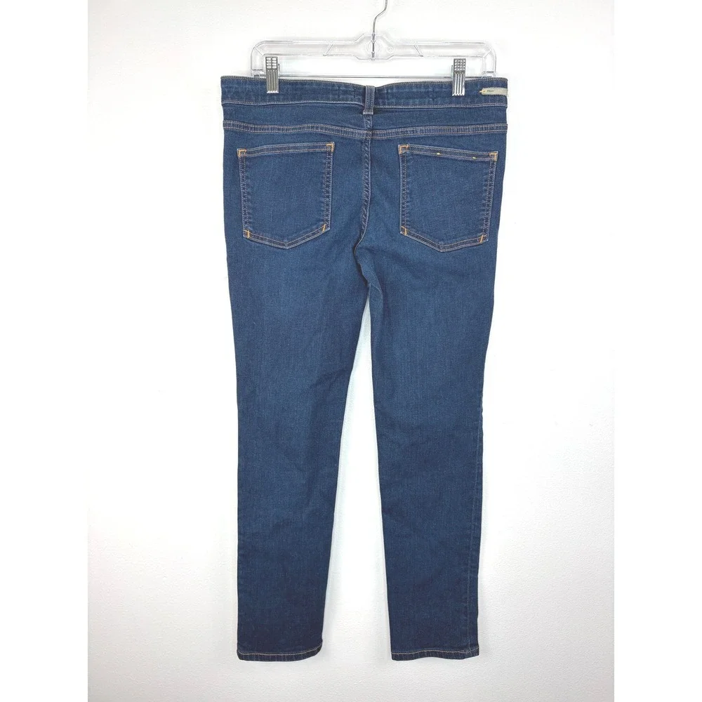 Pilcro Anthropologie Serif Skinny Jeans Size 30 Dark Wash Mid Rise Stretch Denim